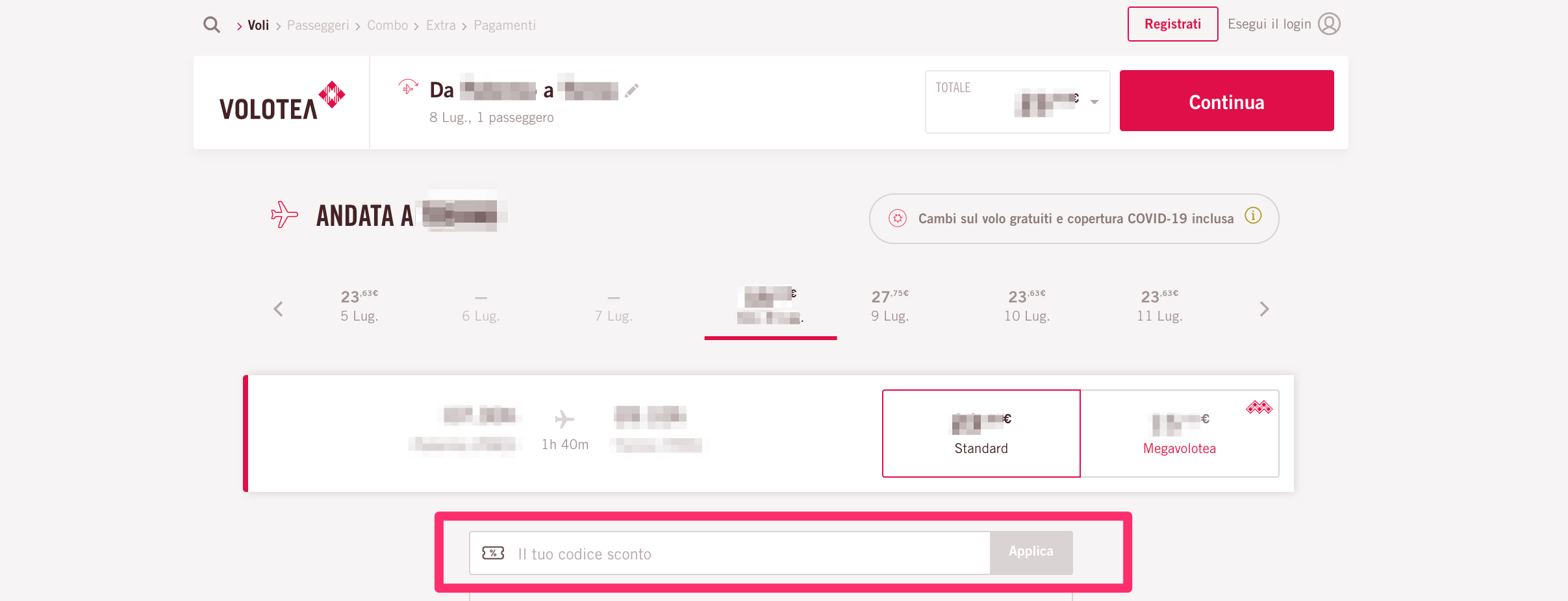 Codice Sconto Volotea: 15€ / 20€ | luglio 2026